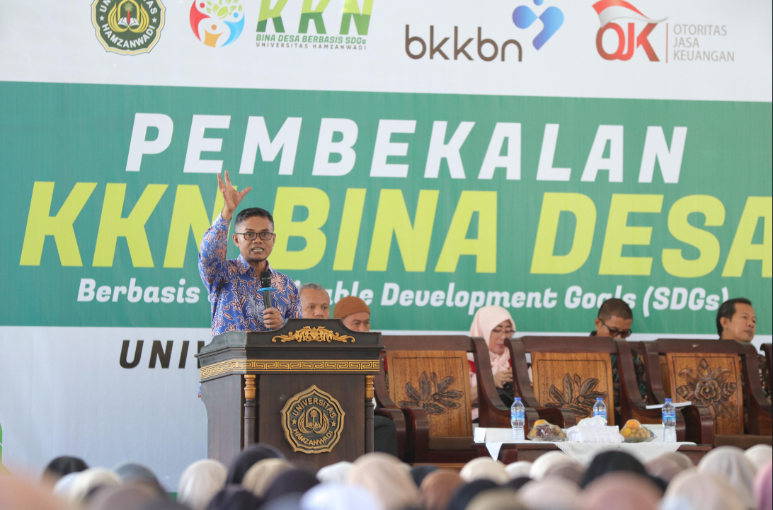 LAKSANAKAN PROGRAM KULIAH KERJA NYATA, UNIVERSITAS HAMZANWADI GELAR PEMBEKALAN KKN BINA DESA BERBASIS SDGs