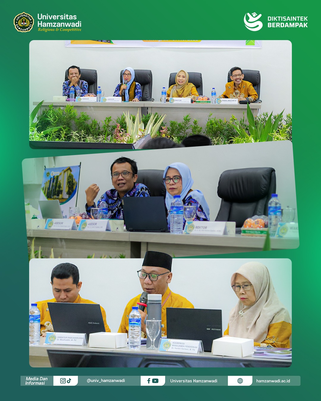 Komitmen Menjaga Mutu Pendidikan Pascasarjana, S2 Manajemen Pendidikan Universitas Hamzanwadi Jalani Asesmen Lapangan Akreditasi LAMDIK